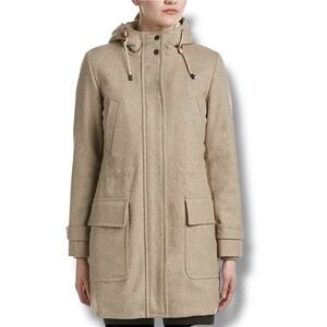 Cole Haan Women's 8 Wool Blend 3-in-1 Hooded‎ Parka Sherpa Lined Winter Coat